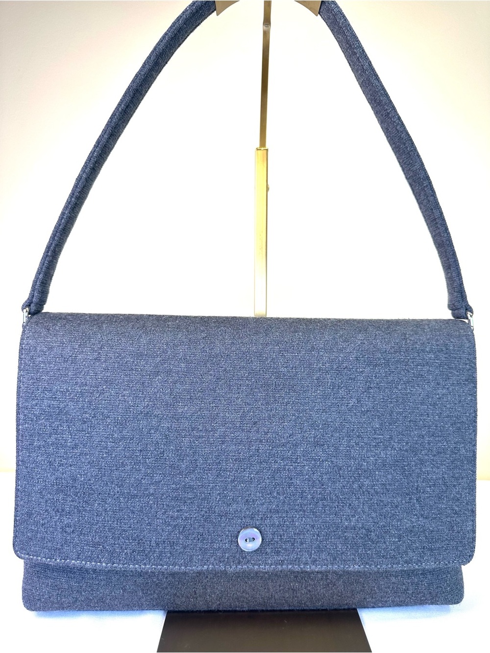 Kate Spade New York Gray Wool Vintage Minimalist design shoulder bag